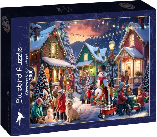 Puzzle Bluebird „Cartierul de Crăciun” 2000 de piese