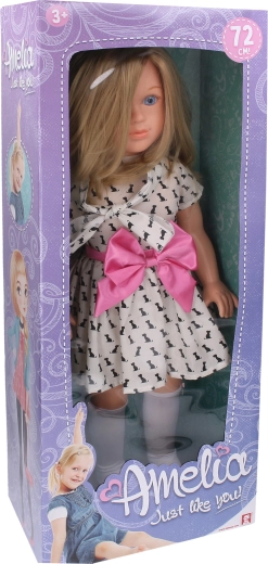 Păpușă în rochie, 72 cm