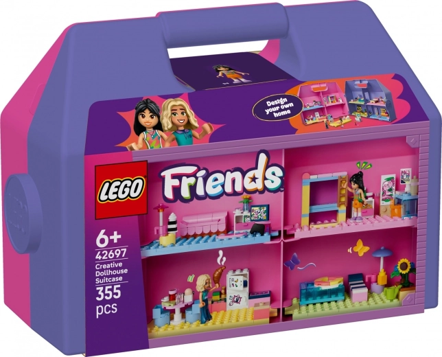 LEGO Friends valiză creativă cu căsuță pentru păpuși
