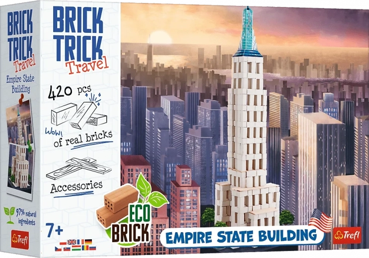 Set de construcție TREFL BRICK TRICK Travel: Empire State Building XL (420 piese)