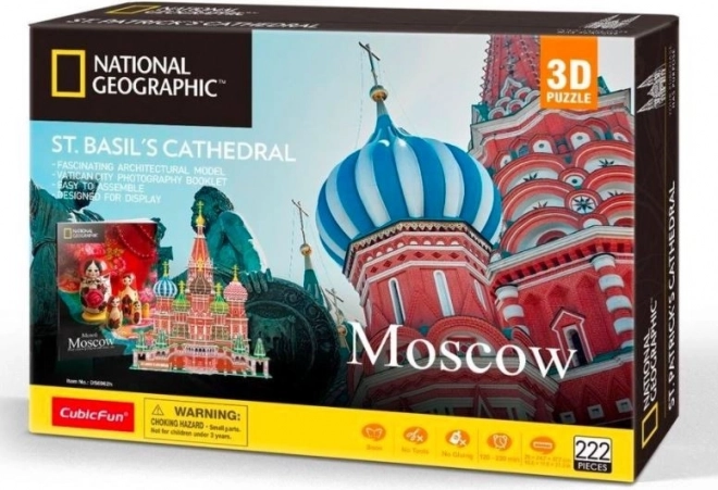 Puzzle 3D CubicFun National Geographic, Catedrala Sfântul Vasile cel Binecuvântat, 224 de piese