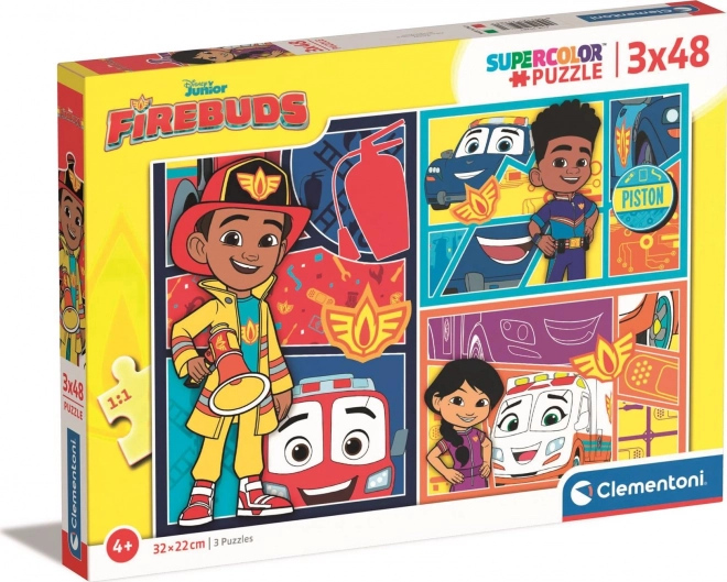 CLEMENTONI Puzzle Firebuds 3x48 piese
