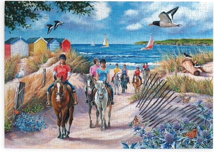 House of Puzzles Căluți lângă mare – puzzle cu 500 de piese mari