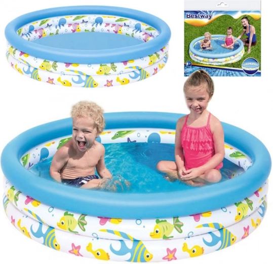 Piscină gonflabilă pentru copii BESTWAY 122 × 25 cm, 140 l