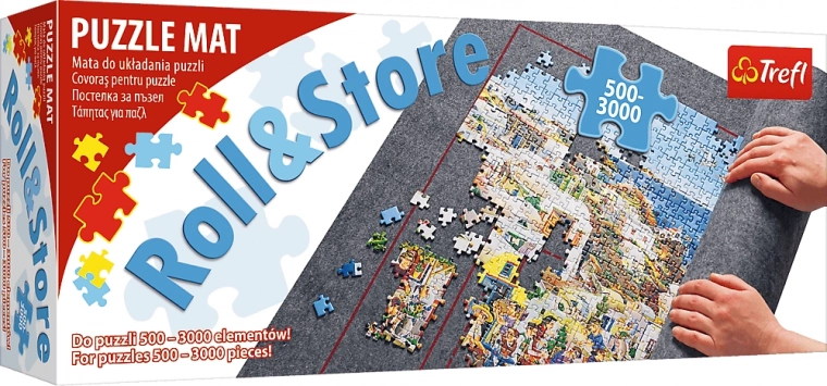 Covoraș din fetru rulabil pentru puzzle TREFL, 500–3000 piese