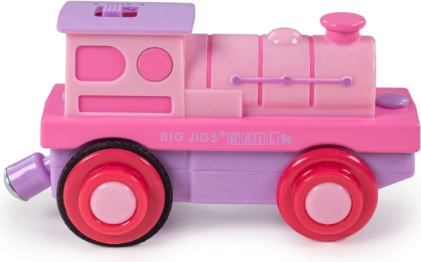 Locomotivă electrică Bigjigs Rail roz