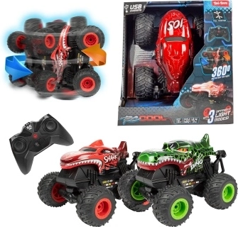 RC monster truck 1:20 cu rotație și telecomandă