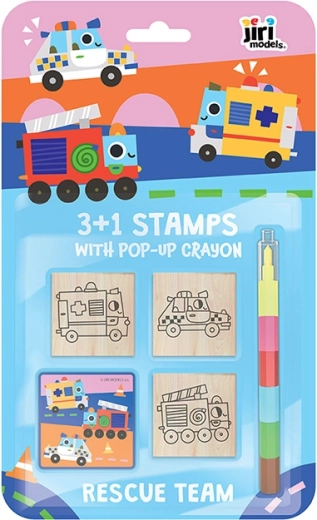 Ștampile 3+1 cu creion cerat – salvatori