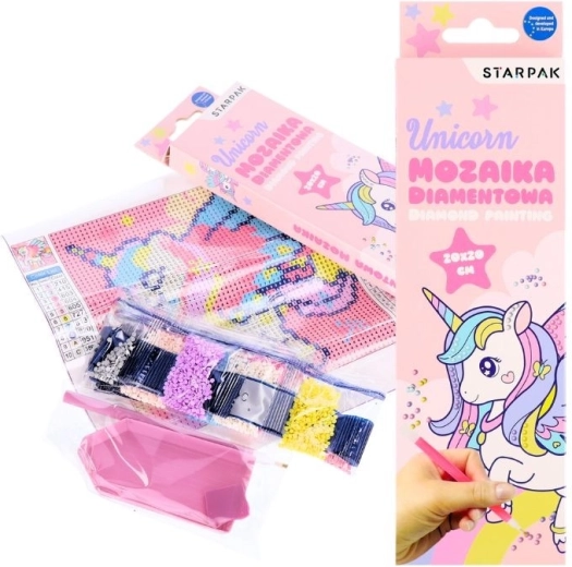 Mozaic diamantat unicorn - 1 bucată