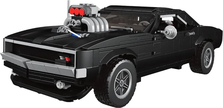 Set de construcție mașină sport neagră