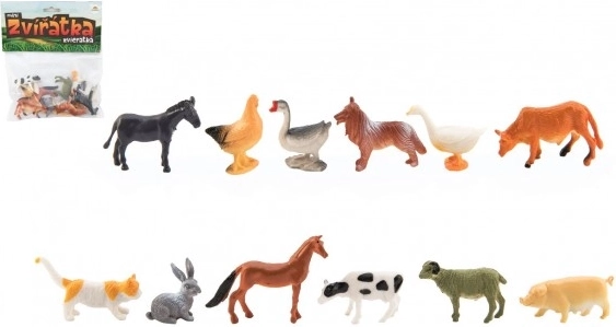Animale Mini Ferma Acasă Set din Plastic