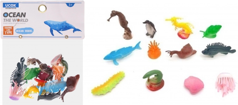 Set figurine Lumea marină 12 buc 7 cm