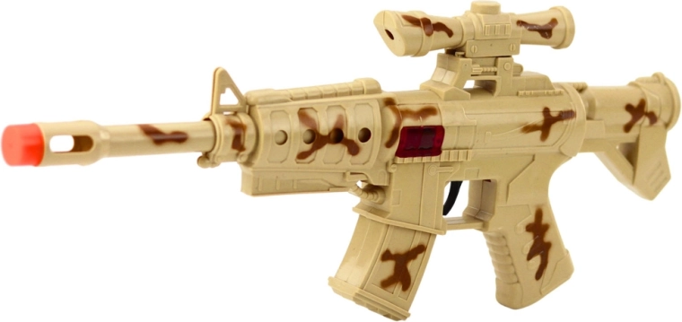 Pușcă de jucărie cu sunet de împușcătură