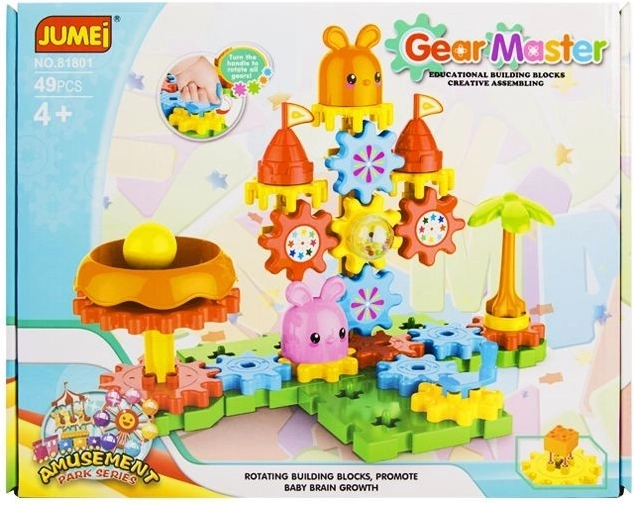 Cuburi mobile Jumei 4+ – parc de distracții (49 de piese)