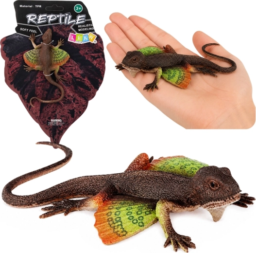 Figurină realistă din cauciuc – agama cu pliuri (13 cm)