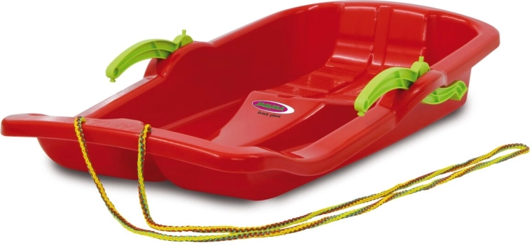Sanie Snow Play Karol 80 cm roșii cu frâne - 1 bucată