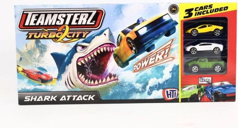 Teamsterz pistă Shark Attack cu lansator și 3 mașinuțe