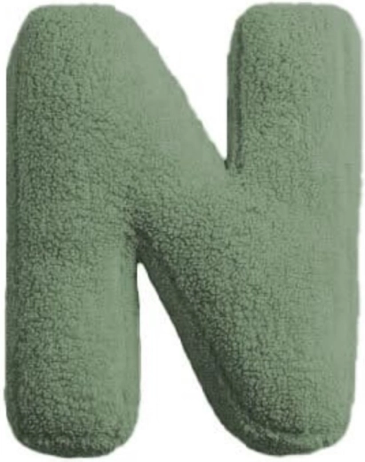 Mealini literă de pluș N verde - 1 bucată