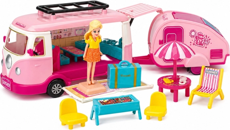 Camper care se deschide cu interior accesibil