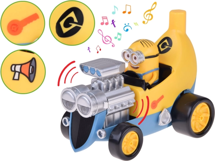 Lumină, sunete și replici de la minioni