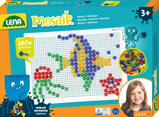 Lena mozaic cu piuneze pentru copii – Cristal
