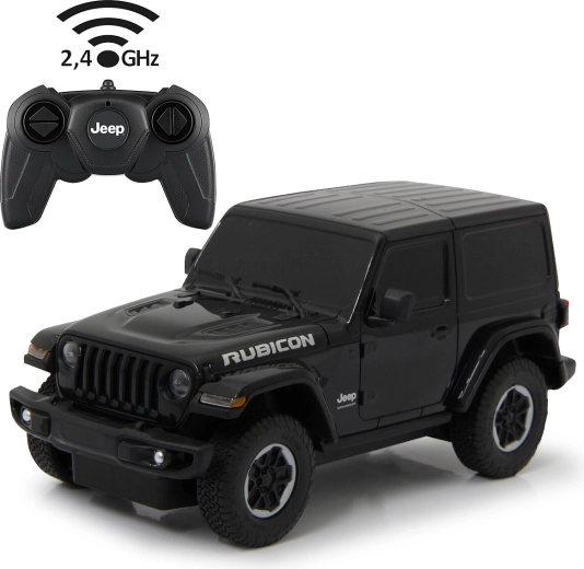 Jamara Jeep Wrangler JL mașină RC 1:24 neagră 2,4 GHz