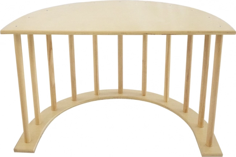 Scară multifuncțională din lemn, leagăn și masă 3în1 pentru copii