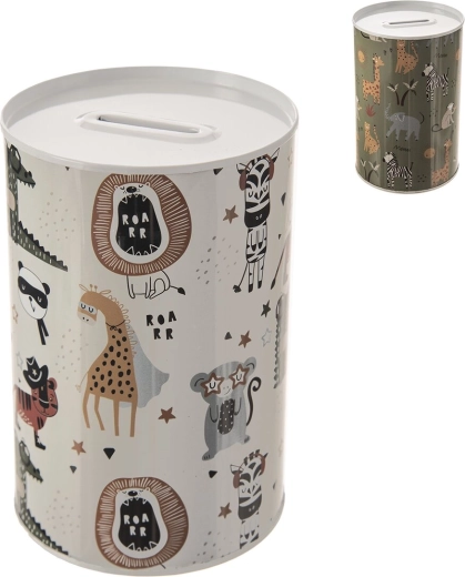 Pușculiță din tablă Animal kids pentru copii 10 × 15 cm