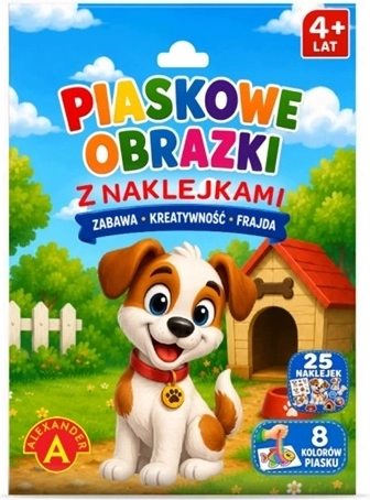 Set creativ cu imagini din nisip – cățel