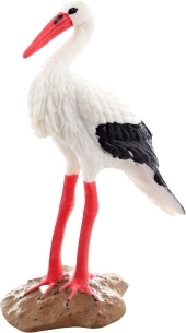Barză din plastic – figurină realistă pentru copii și decor