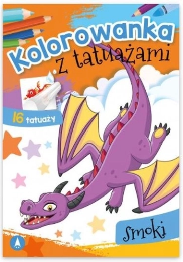 Smoko: cărți de colorat și tatuaje lavabile – dragoni