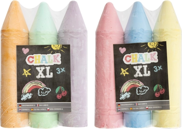 Crete colorate XL - 3 buc