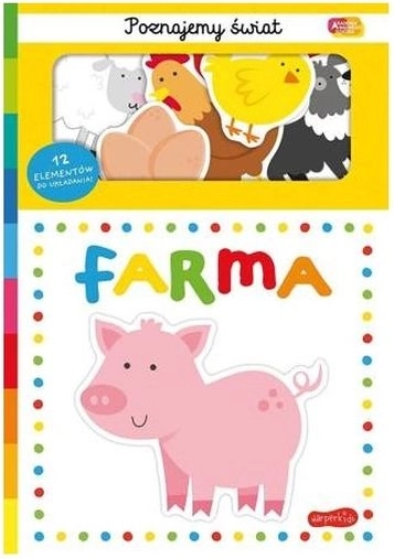 Academia copilului isteț Descoperim lumea: ferma – carte cu 12 puzzle-uri