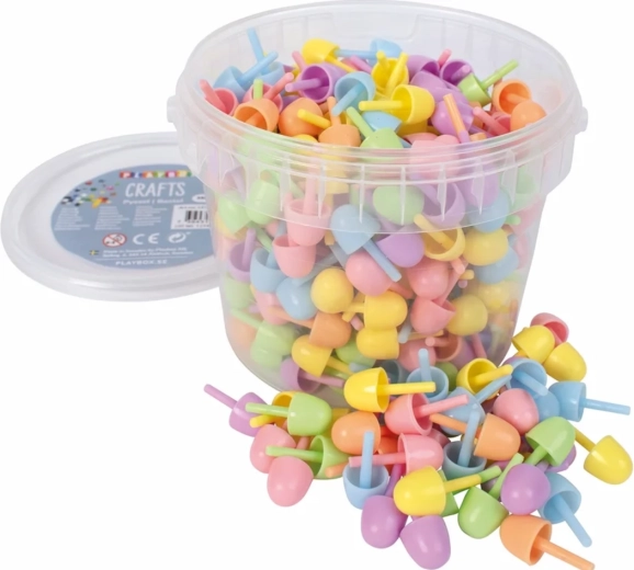Playbox mozaic cu pălărioare colorate 350 buc