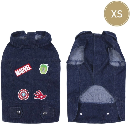 Hăinuță din denim pentru câine Marvel XS