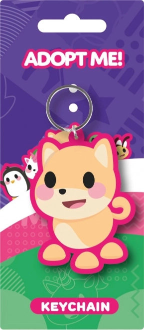 Breloc ADOPT ME V1 din PVC cu inel metalic
