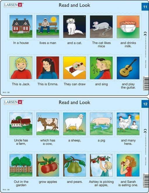 Puzzle educativ engleză – texte scurte, 10 piese