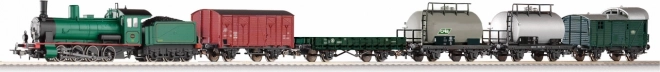 Set de start tren de marfă cu locomotivă cu abur Rh 71 (G 7.1) SNCB, scară H0