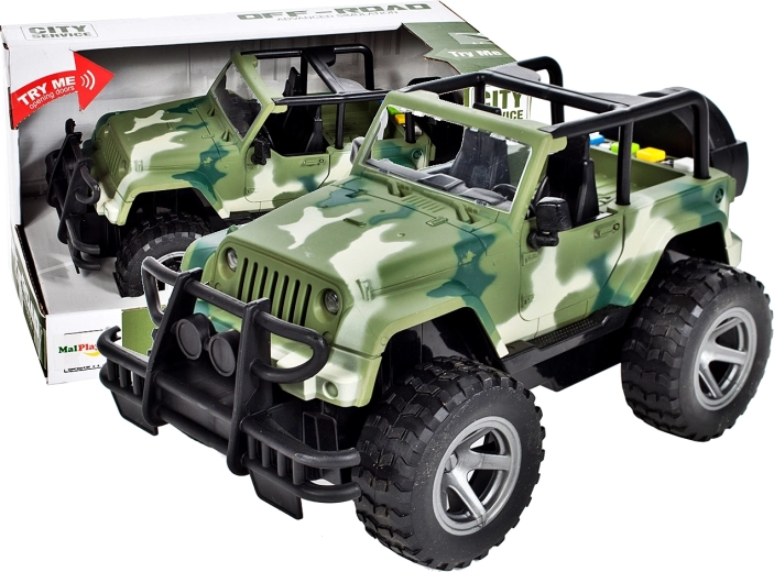 Jeep Wrangler 1:16 – jucărie cu sunete și lumini