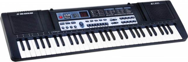 Instrument muzical cu clape pentru copii cu lecții, 61 de clape, microfon și înregistrare USB