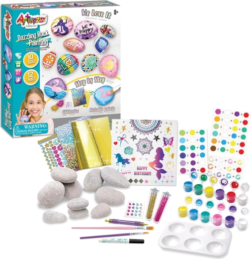 Set creativ de pictat pietre Tasia