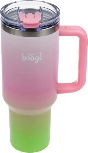 Baagl cană termo cu pai B-Cup Strawberry Matcha 1,18 l