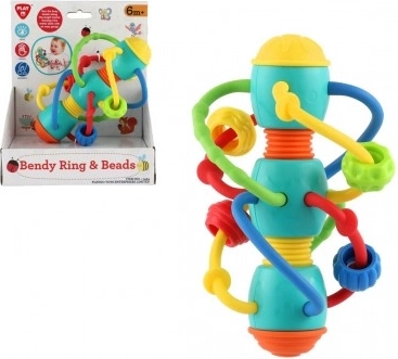 Zornici spiralate și inel de dentiție cu bile pentru bebeluși