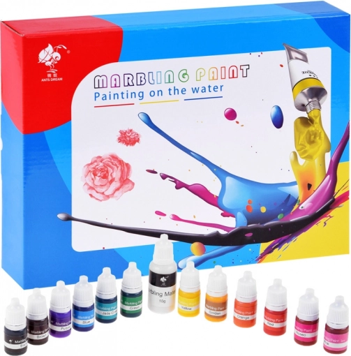 Set hidrographic de pictură pe apă cu 12 culori