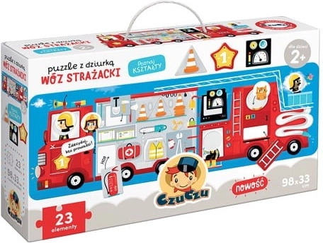 CzuCzu Puzzle cu gaură Mașina de pompieri