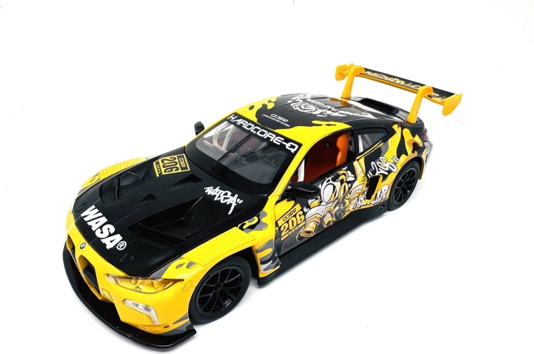 BMW M4 GT3 WASA model auto 1:24 cu lumină și sunet