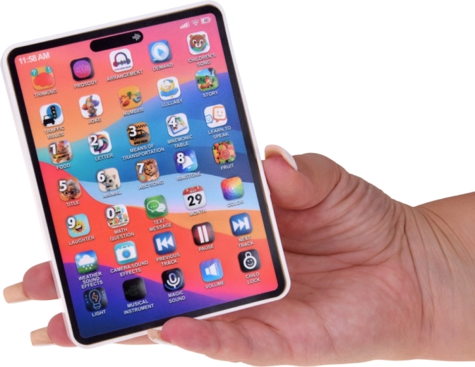 Tabletă interactivă cu lumini și sunete (limbă: engleză)