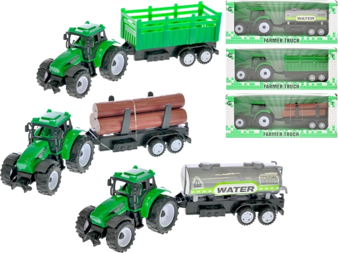 Tractor cu remorcă 21 cm cu mecanism pull-back