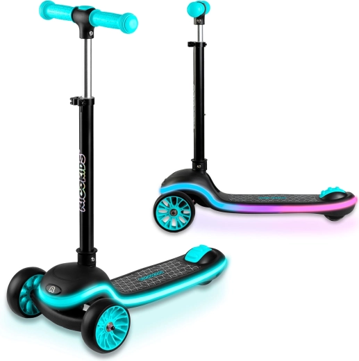 Structură stabilă cu trei roți și direcție prin înclinare