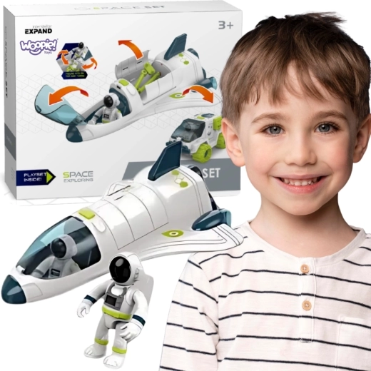 Woopie set cosmic cu navetă spațială și rover